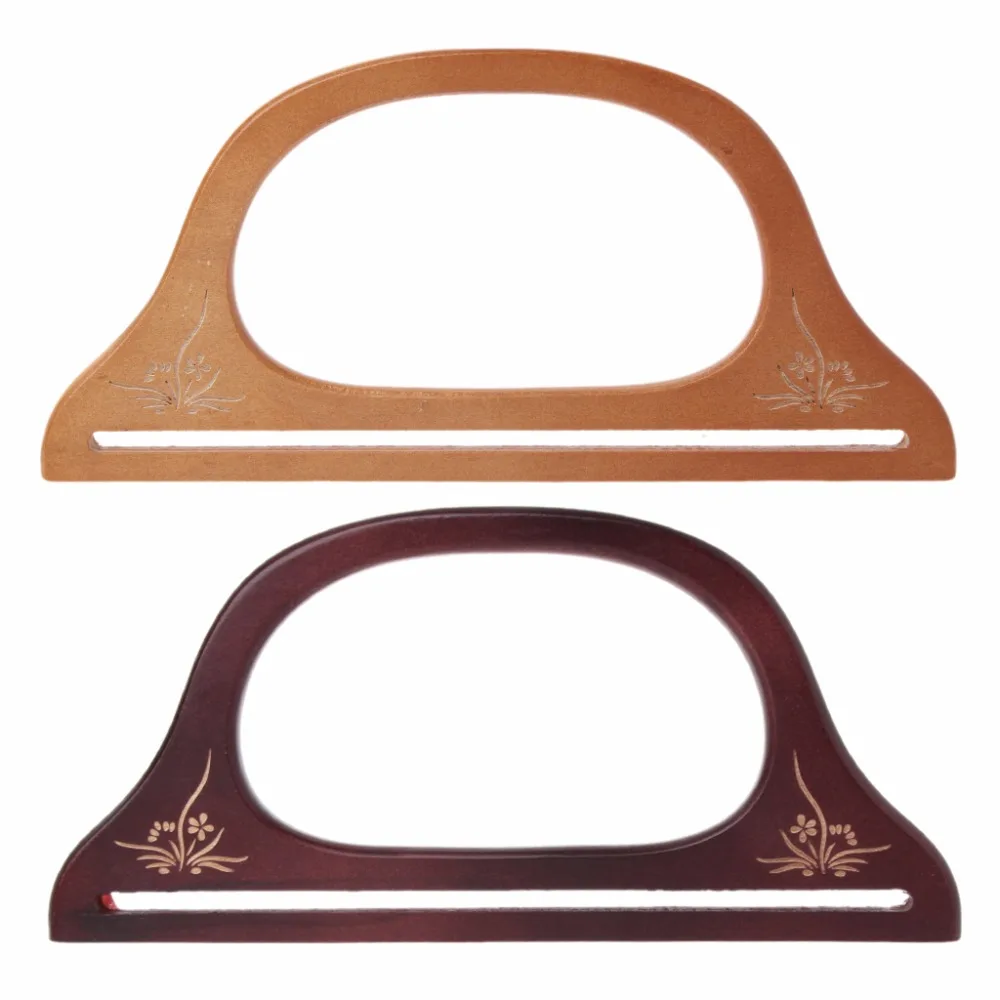 Твердая деревянная ручка для ручной работы сумки DIY кошелек ручные