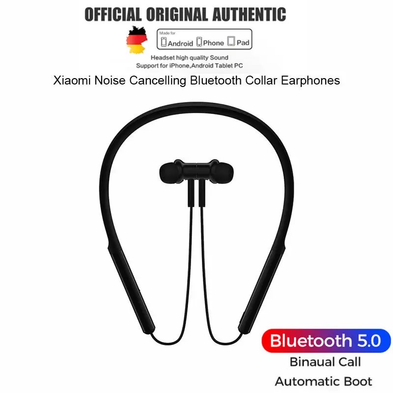 5 0 Bluetooth наушники Спортивные с шейным ободом Магнитные беспроводные