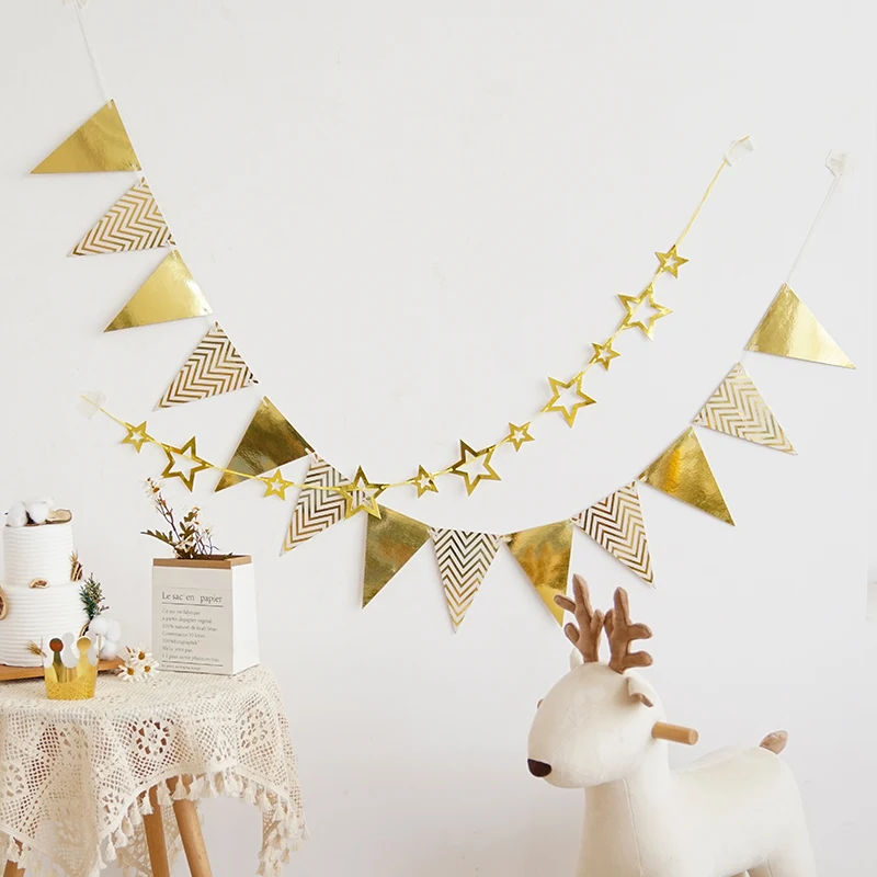 

Decorated Flags or Banners.Event and Party Supplies.Scene Decoration of Barious Festivals or Anniversaries.Birthday's Decoration