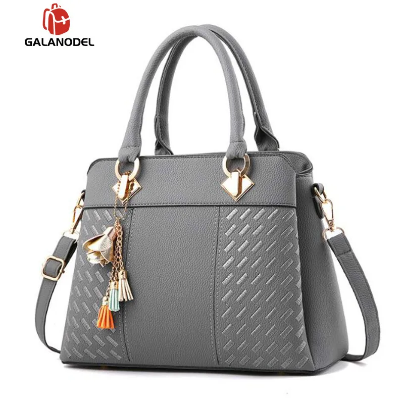 Модные женские сумки с кисточками из искусственной кожи сумка-тоут верхней