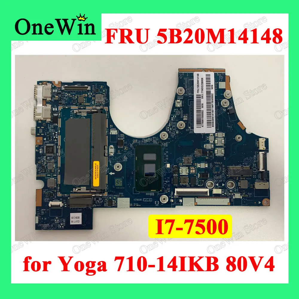 Материнская плата FRU 5B20M14148 для ноутбука Yoga 710-14IKB ideapad Lenovo 100% оригинал