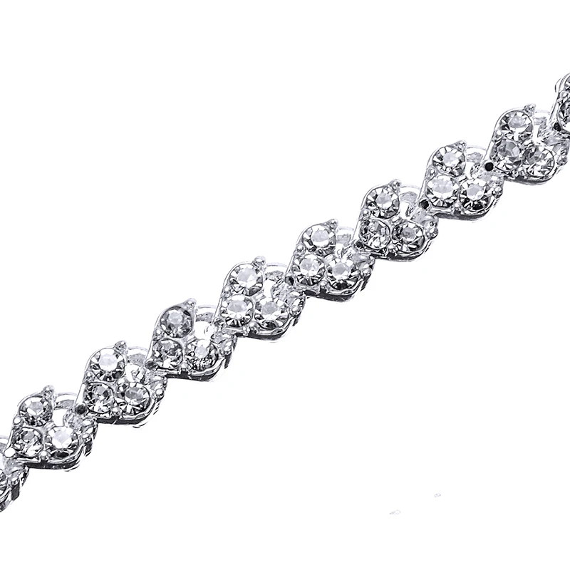 Роскошный браслет из стразовых браслетов pulseira feminina модный обаятельный кристальный наручный цепочка для женщин Бриллиантовые украшения.