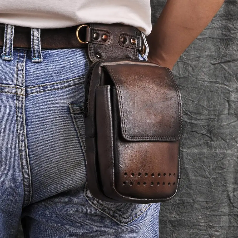 Повседневная дизайнерская маленькая сумка мессенджер из натуральной кожи для