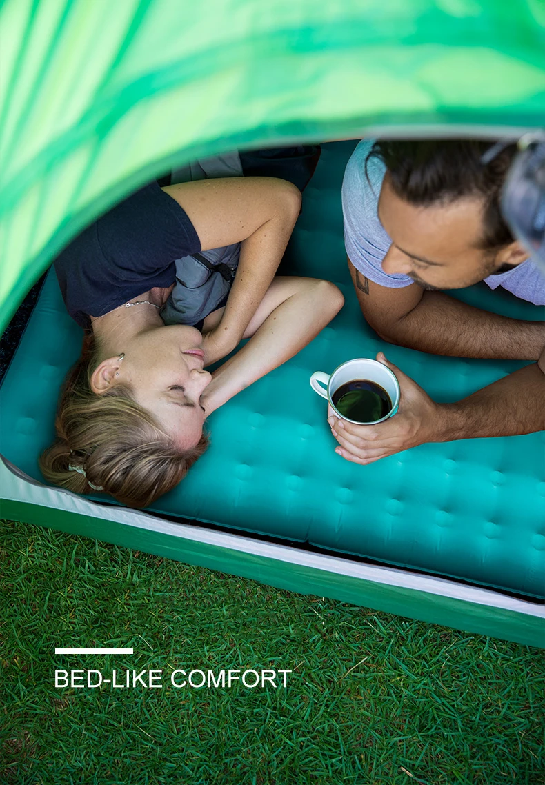 Naturehike с фабрики ТПУ утолщенный двойной надувной коврик двойной Кемпинг nap Портативный Влажный коврик
