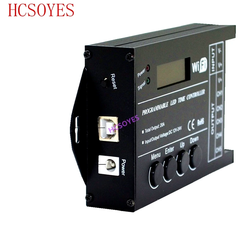 DC12 DC24V TC421 WiFi программируемый светодиодный контроллер диммер rgb аквариумное