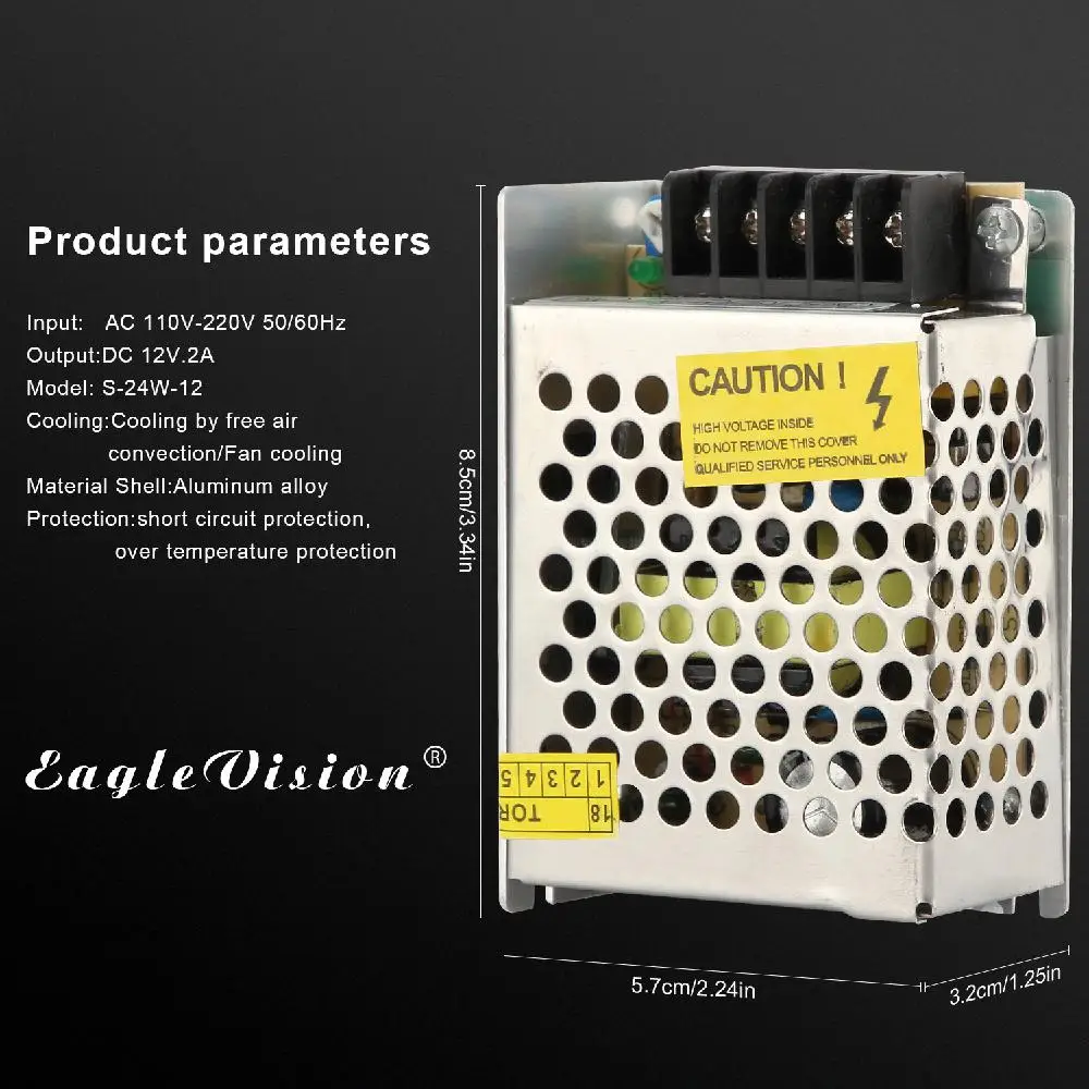 Адаптер питания 220 В на 12 постоянного тока адаптер Светодиодная лента светильник