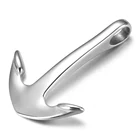 Изогнутый Якорный крючок из нержавеющей стали, отверстие для соединителя 5 мм, застежка для браслета, аксессуары сделай сам для изготовления ювелирных изделий