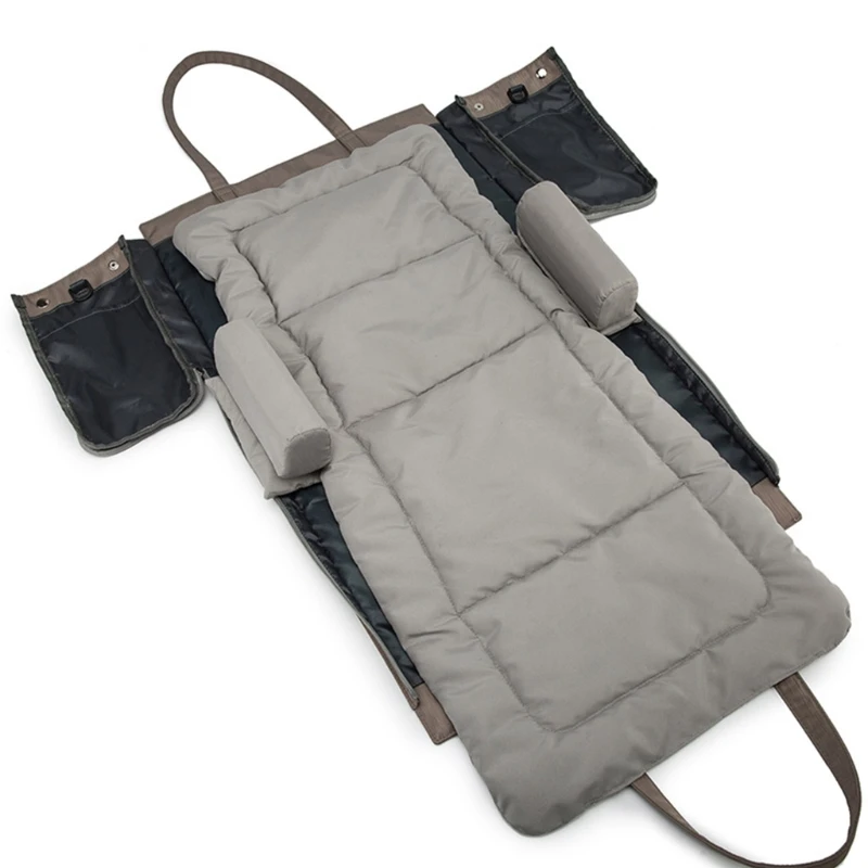 

3 in 1 Portable Baby Travel Crib Infant Tote Handbag Foldable Bed Large Capacity Diaper Bag Changing Station