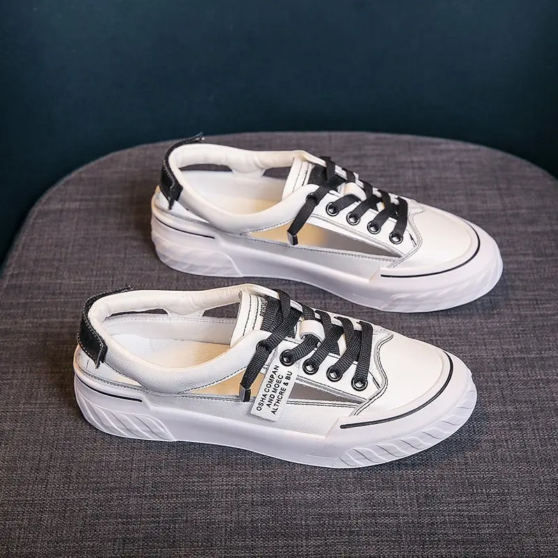 

2021 Summer Closed Toe Sandals Comfort Shoes for Women Suit Female Beige Cross Cross-Shoes Strappy Heels All-Match Med Flat Blac