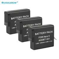 for gopro hero 5 hero5 battery for gopro hero6 gopro hero7 1250mah camera batteries accessories