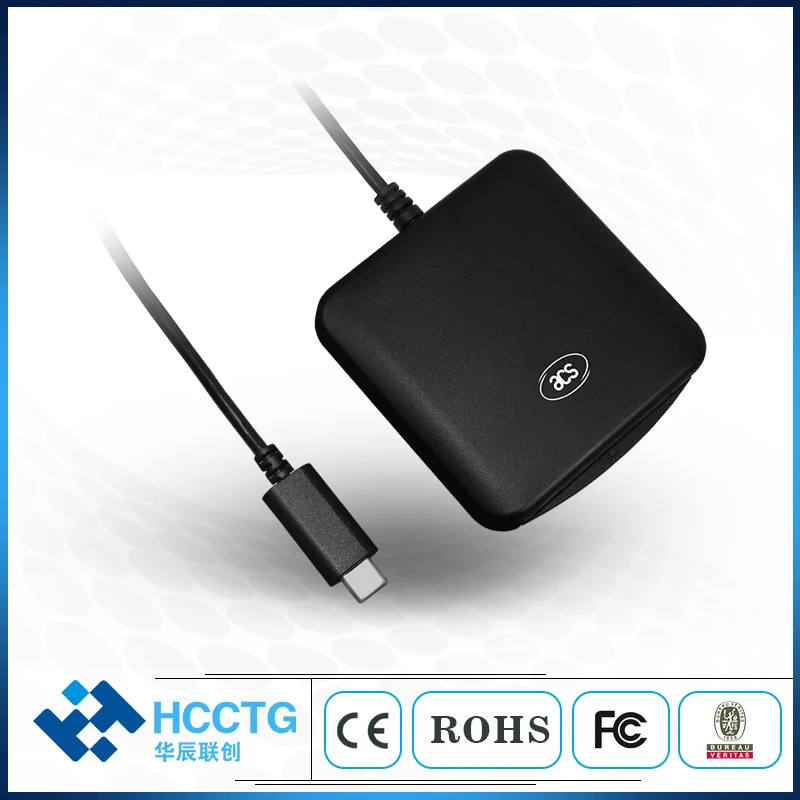 

PC SC Compliant EMV USB Type C iso7816 Smart Card Reader For Android ACR39U-UF
