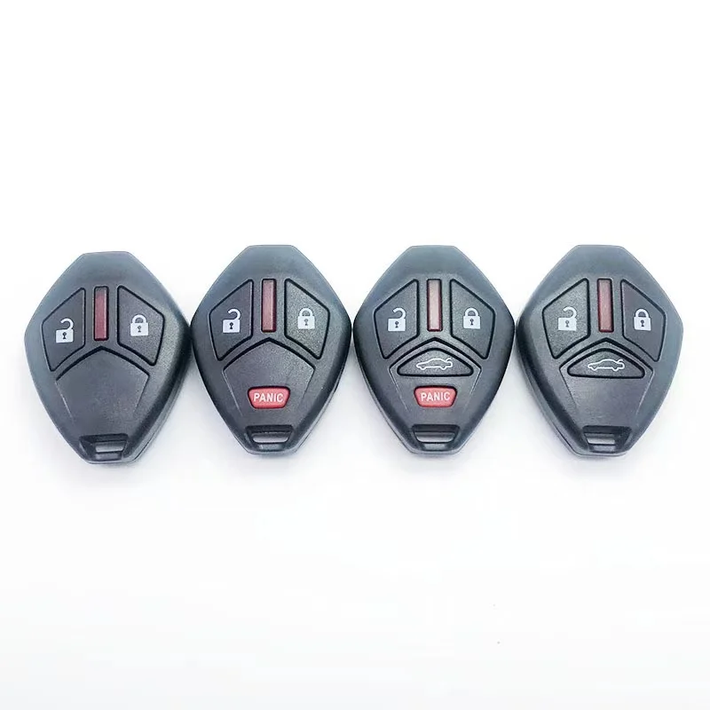

Remote Car Key Shell Case for Mitsubishi Lancer Outlander Endeavor Galant 2/3/4 Buttons Key Fob Replacemen Without Blades