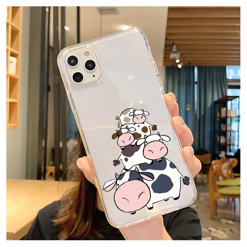 Коровья высококачественный Классический чехол для телефона iPhone 12 11 Pro Max X XR XS 8 7 6 6S