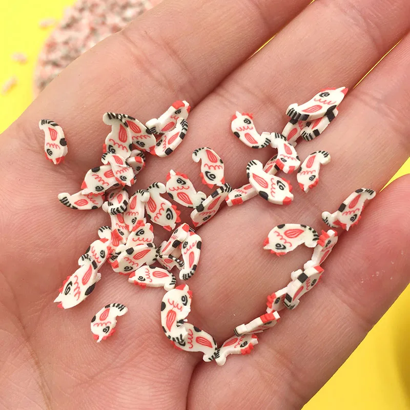 100 г/лот Fimo птица ломтик мини-игрушки глиняные посыпки для рукоделия Сделай Сам наклейки для ногтей ломтики Slimes аксессуары для телефонов: 8 мм