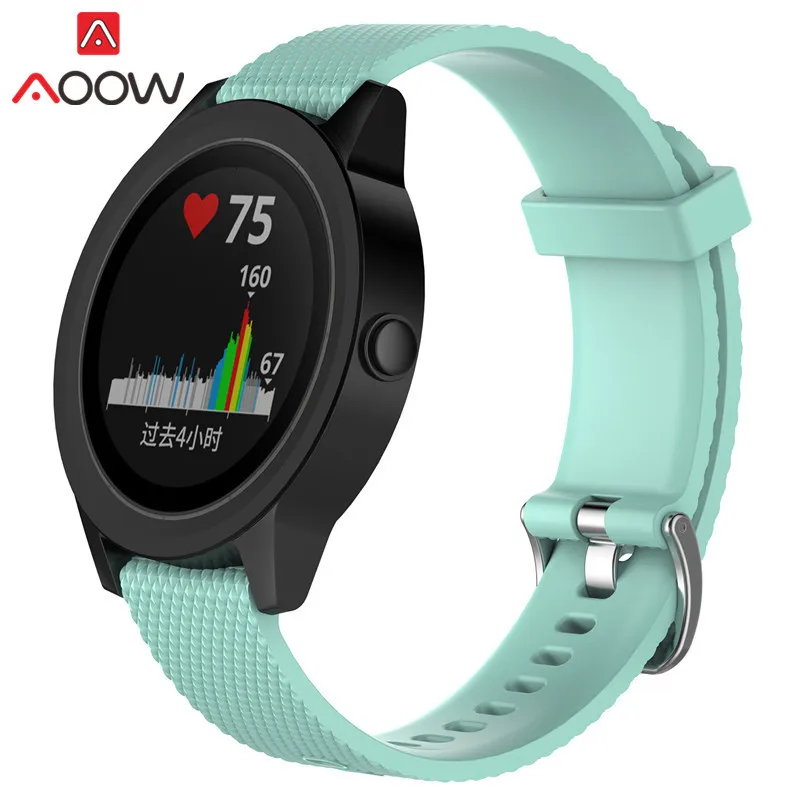 20 мм 22 мм силиконовый ремешок для часов samsung Galaxy Watch Garmin Amazfit сменный Браслет ремешок для часов gear Sport S2 S3