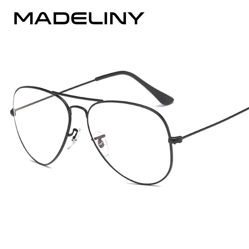 

MADELINY Classic Pilot Oversized Women Glasses Frame Fashion Brand Designer Eyeglasses Clear Lens Optical Computer Eyewear MA021