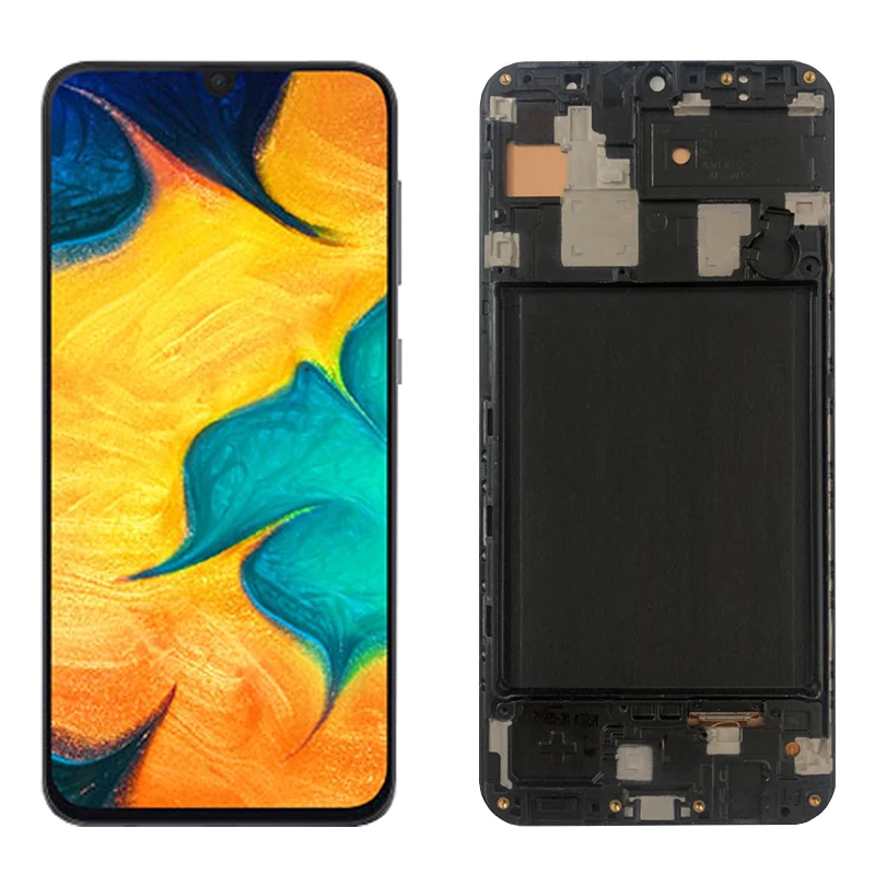 Pantalla LCD A305 Original para m&oacute;vil, montaje de digitalizador con pantalla t&aacute;ctil OLED, para Samsung A30 2019 SM A305F A305FN A305G A3050 DS-3