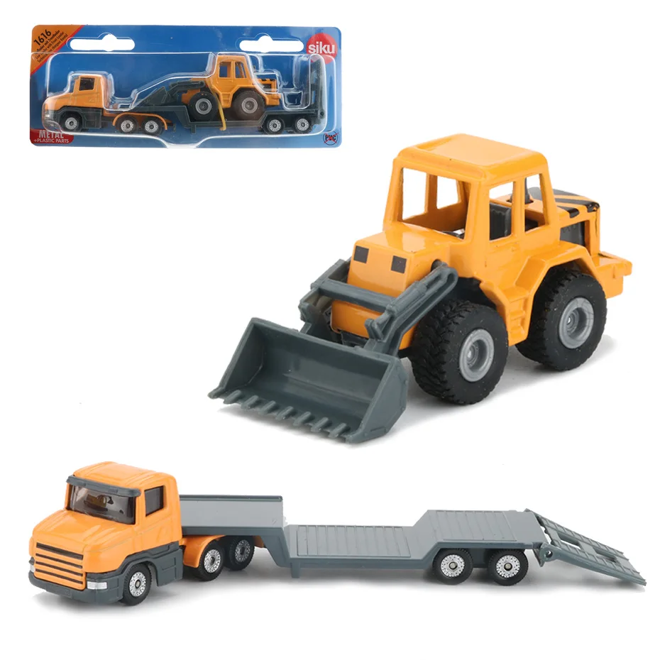 Siku с фронтальным погрузчиком игрушечный трейлер модели тракторов строительная