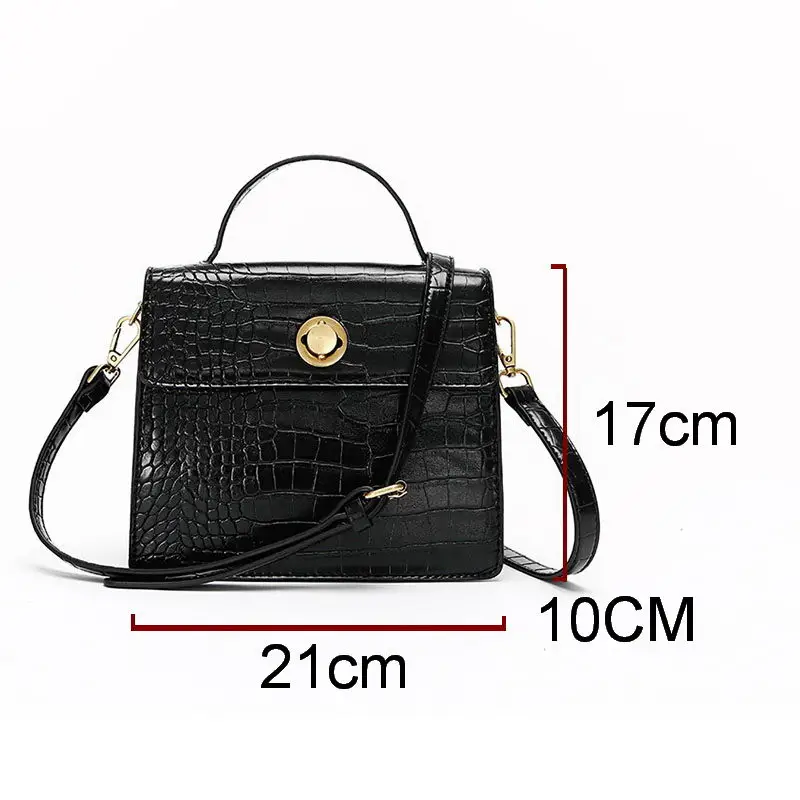 

DIINOVIVO Crocodile Chains Women's Designer Handbags High Quality PU Leather Women Totes Ladies Shoulder Crossbody Bags WHDV1405