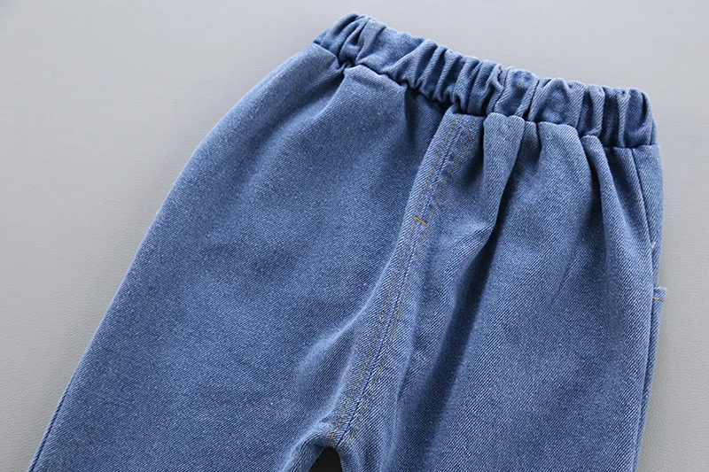 Лидер продаж! Детские джинсы Новинка 2020 года весенние повседневные джинсовые