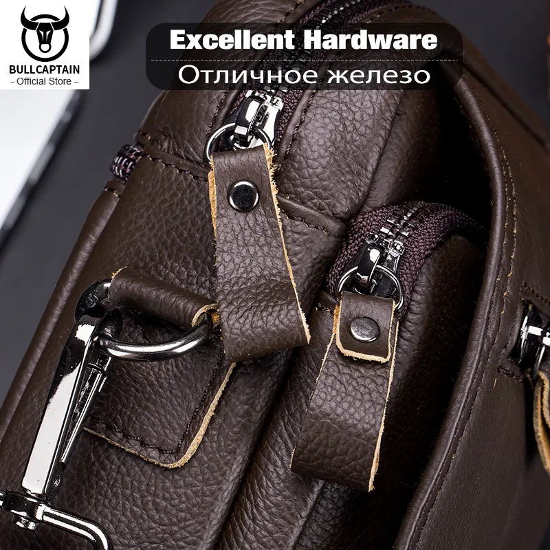 Мужская сумка-мессенджер BULLCAPTAIN кожаная вертикальная сумка на плечо деловая