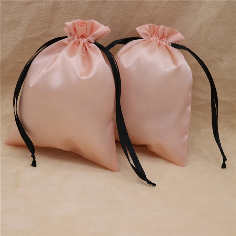 50 шт. атласные мешочки на шнурке для упаковки волос|Упаковка и стойки украшений| |