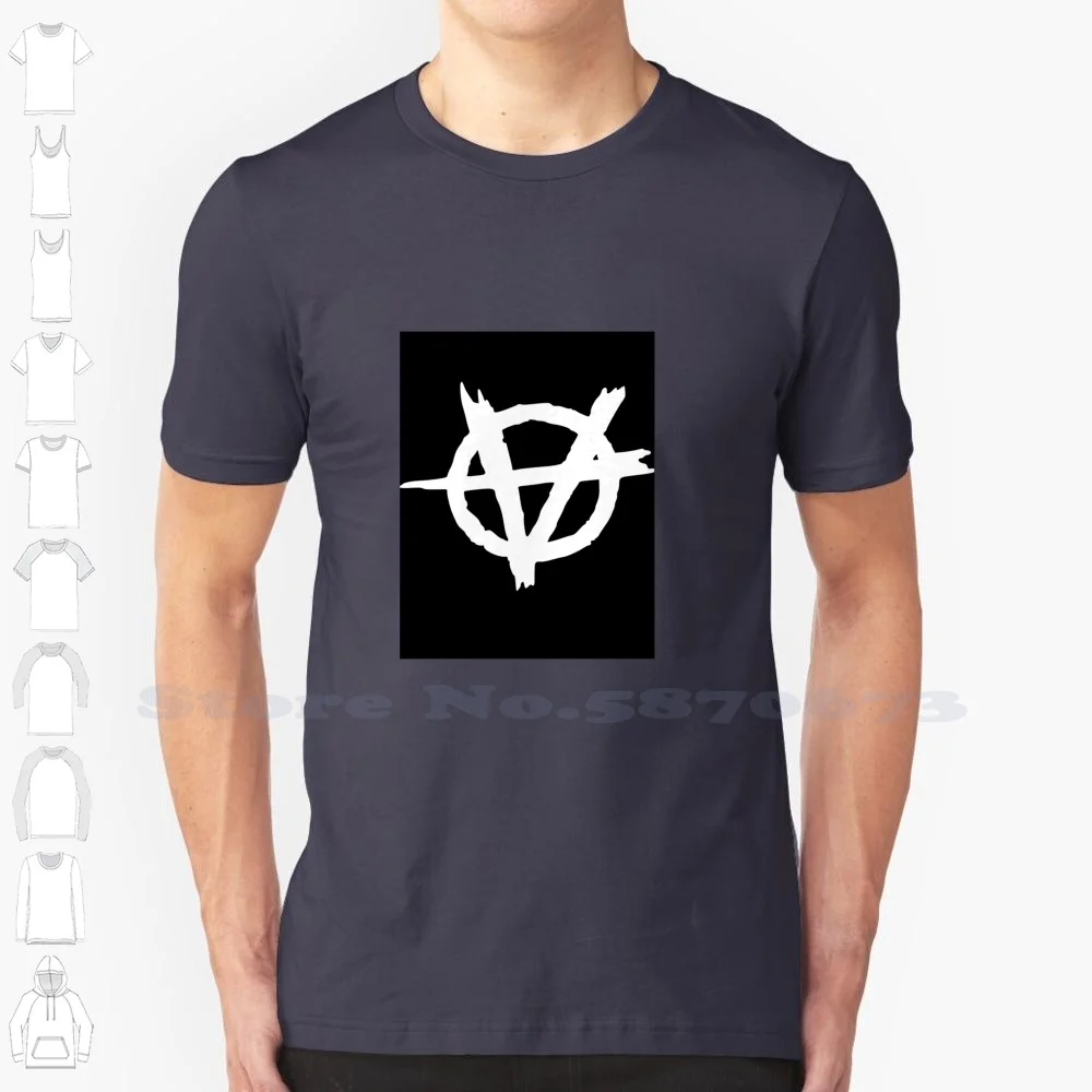 

Стильная футболка анархий модный дизайн футболка анархий дизайнерский мятежный Молодежный