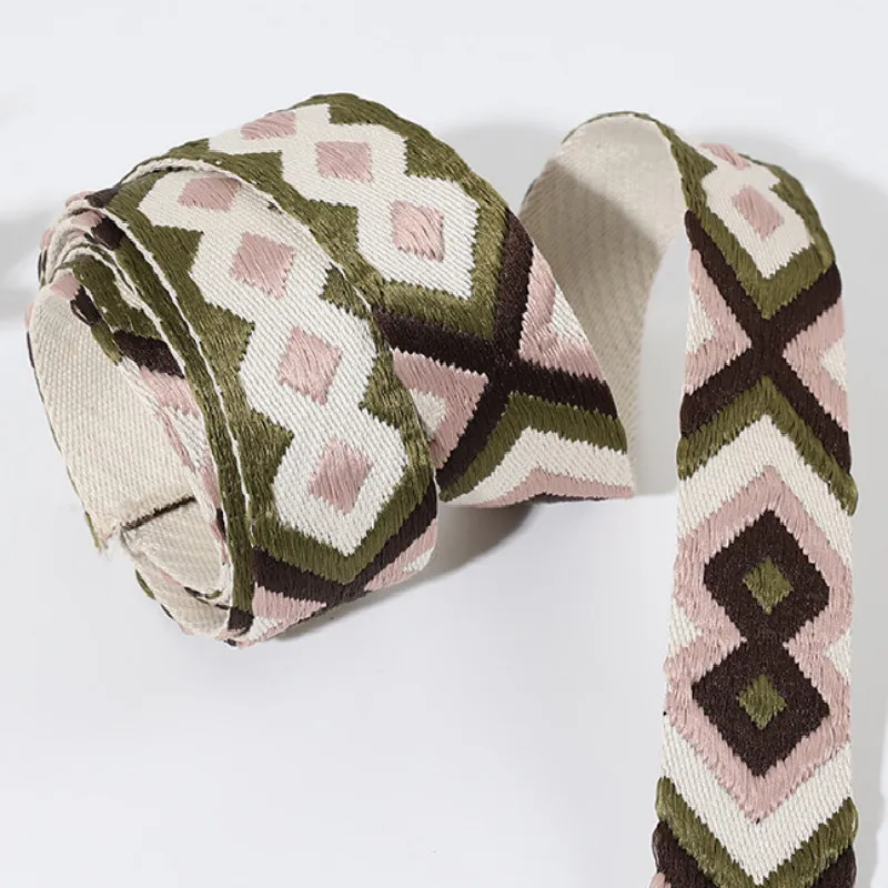 5 Mete  Rthick Color DIY Webbing Ethnic Wind Bag Strap Decoration  Accessories Crossbody Messenger Bag Belt