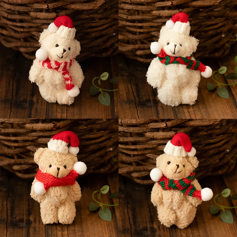 

New Year Plush Doll Bear Doll Accessories Baby Photo Studio Shooting Newborn Photography Props Small Props
