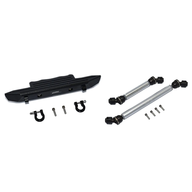 

1 комплект, металлический передний бампер с крюком для прицепа 1/10 Axial SCX10 III AXI03007 и 2 шт. Универсальный приводной вал CVD