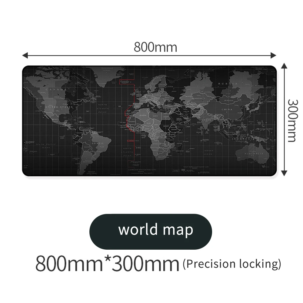 

RAXFLY Extra Large Locking Edge Natural Rubber Mouse Pad Old World Map Waterproof Game Mouse Mat Desk Keyboard Mat for Dota LOL