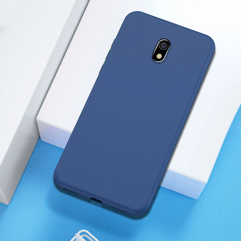 Синий Для Red mi 7A чехол из жидкого силикона мягкий чехол для задней крышки для Xiaomi mi Note 9, 10 лет, 9T Red mi 6A 7 7A 8A Note 7, 8, 8T K20 K30 Pro Чехол - Цвет: Синий