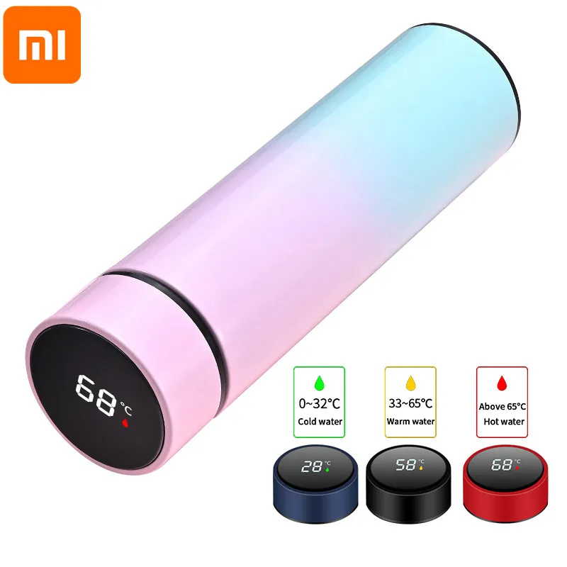 Вакуумные фляжки Xiaomi Smart 304 из нержавеющей стали чашка для воды бутылка с дисплеем