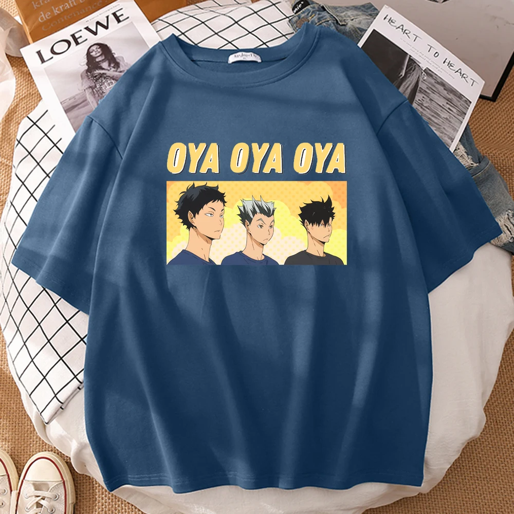 

Женская футболка с принтом Аниме Haikyuu Oya, мягкая Повседневная футболка 2021 с коротким рукавом, дышащая женская футболка с креативным рисунком