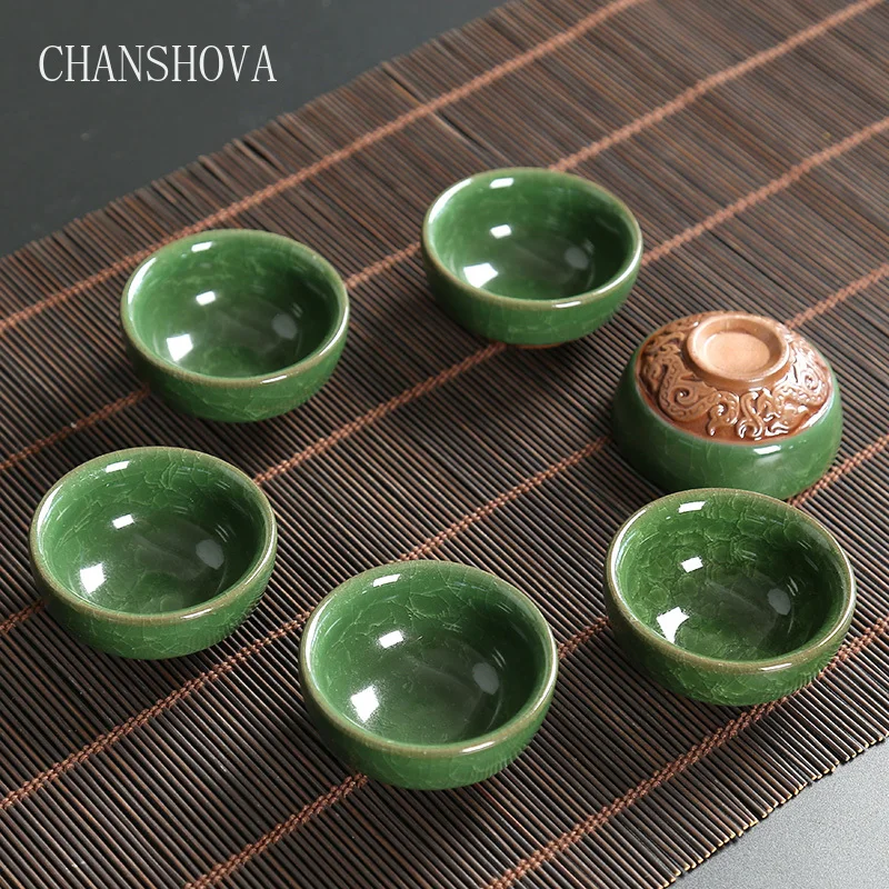 CHANSHOVA Традиционный китайский стиль Цветная глазурь фарфоровая чайная чашка 30 40 50