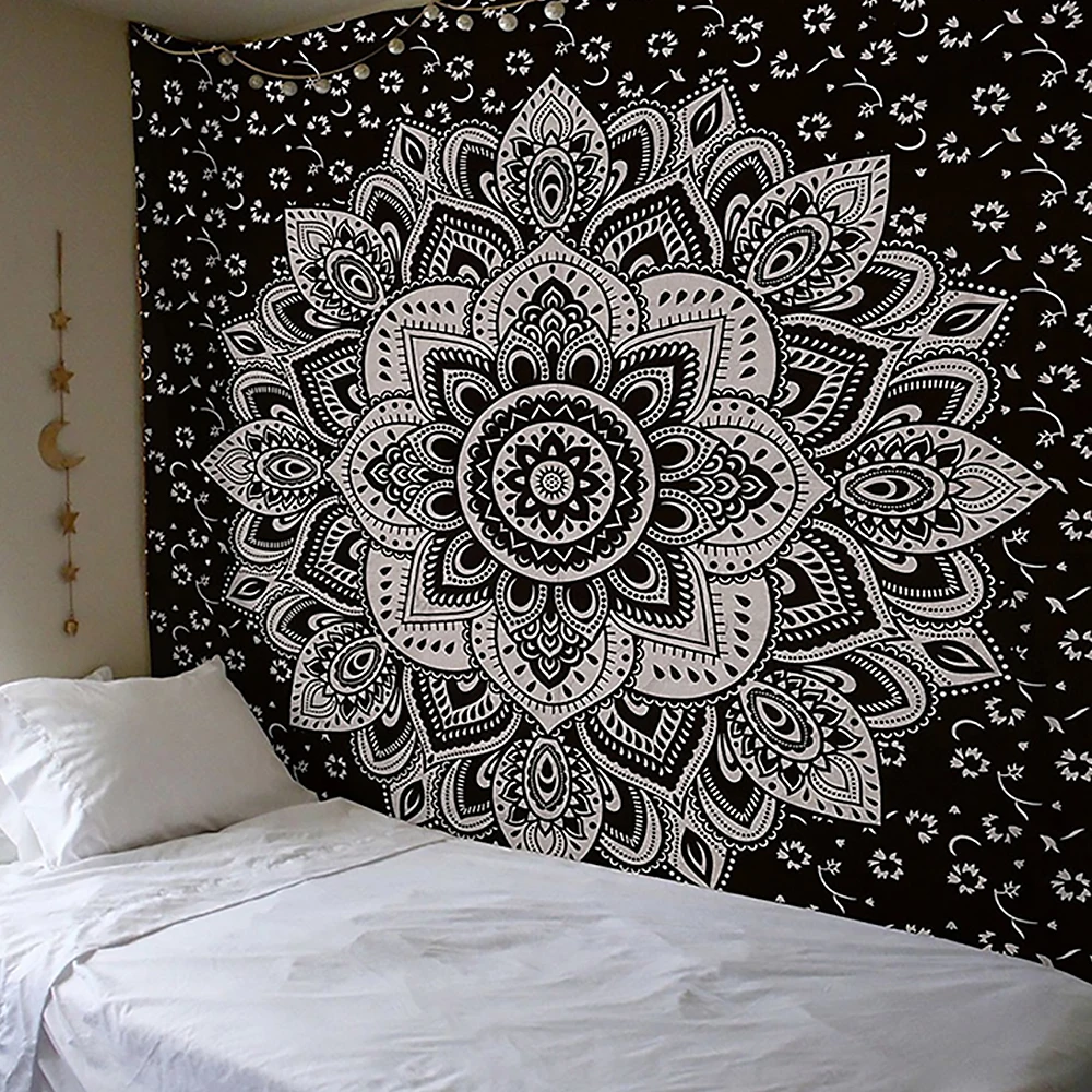 Индийская МАНДАЛА ГОБЕЛЕН настенный песчаный пляж пледы ковры Одеяло Палатка матрас для путешествий богемные туристические коврики гобелен