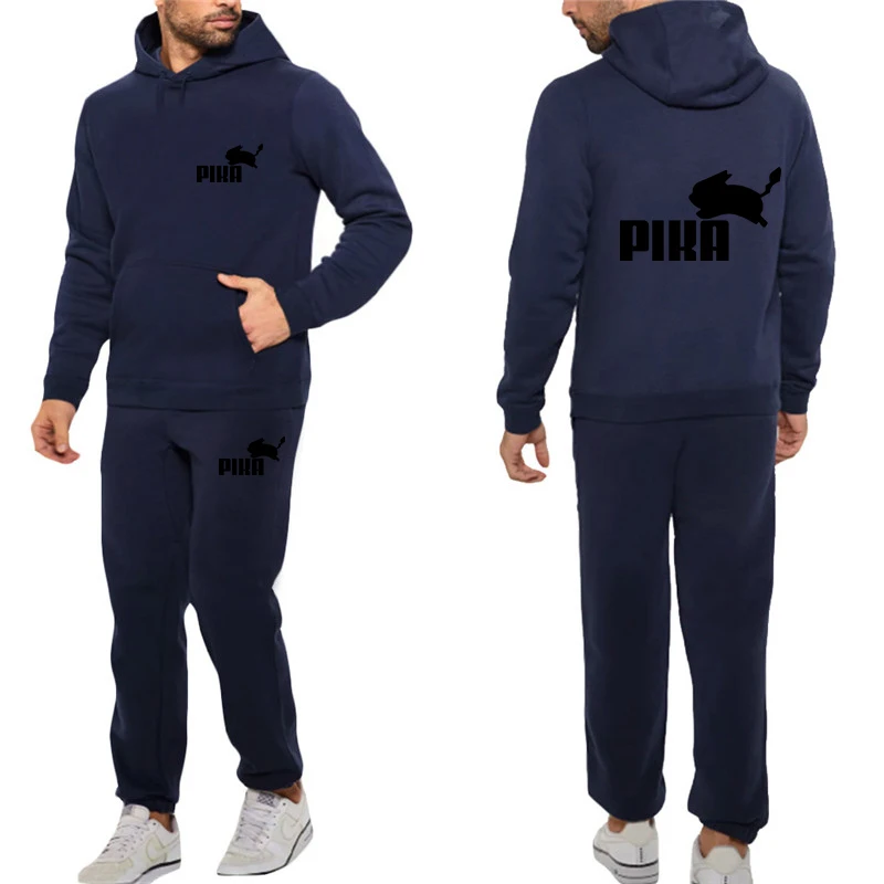 Новая модная брендовая толстовка спортивный костюм с принтом теплые мужские
