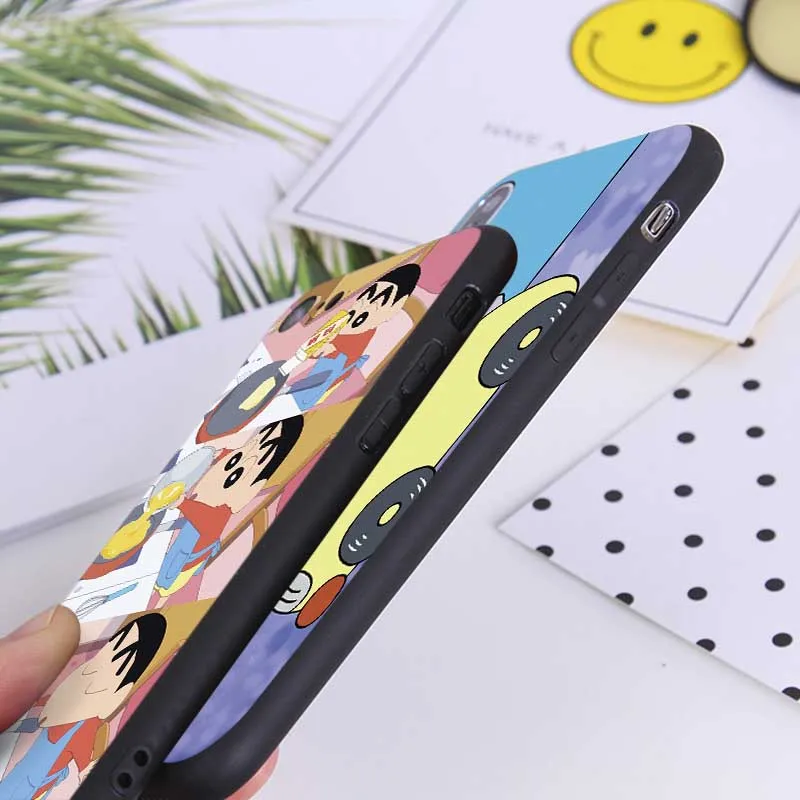 Crayon Shin-Chan Мягкий силиконовый чехол для iPhone X XS MAX XR 7 8 6 6S plus 5s SE |