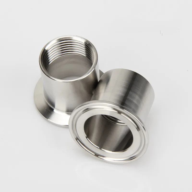 

1/2" - 2" (DN15-DN50) Adapters for heater Sanitary Stainless Steel SS304 Female Threaded Ferrule Pipe Fittings Tri-Clamp