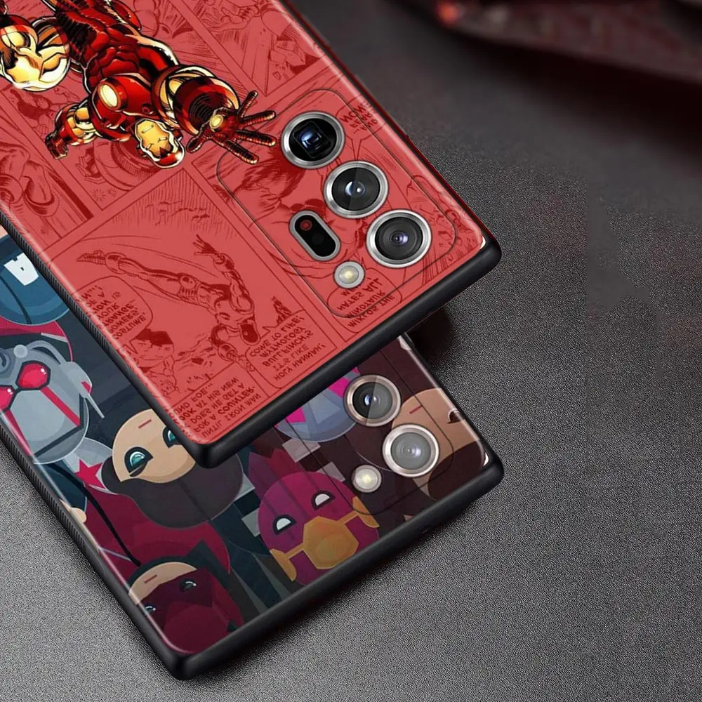 phone cover for samsung galaxy note 20 ultra 10 plus lite 9 8 a91 a03s a52s 5g soft shell fundas marvel cartoon hero logo free global shipping