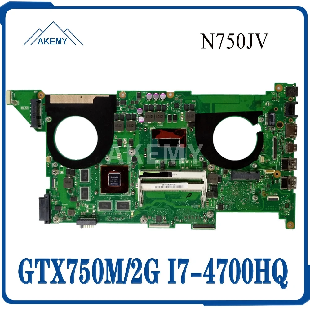

N750JV материнская плата GTX750M/2G I7-4700HQ для Asus N750JV N750JK материнская плата для ноутбука N750JV материнская плата N750JV тест материнской платы ОК