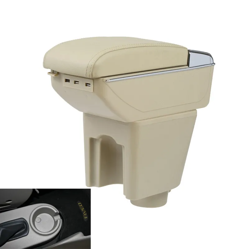 Для Chevrolet Lova посвященный центральный подлокотник коробка 2010 модели 09/08/07/06 + 7USB