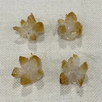 natural stone pendant irregular citrine flower shape exquisite fashion pendant healing stone mens and womens jewelry gifts
