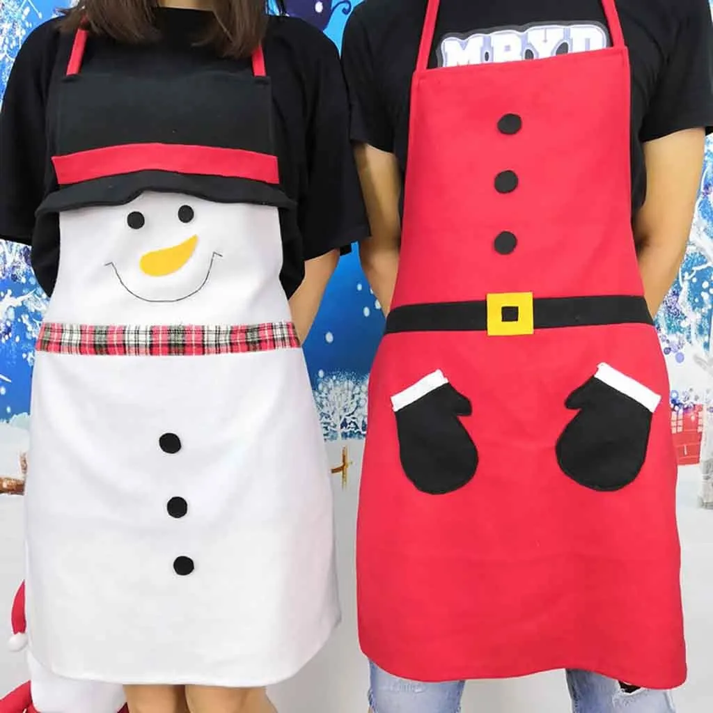Рождественские кухонные женские фартуки декоративные для взрослых женщин