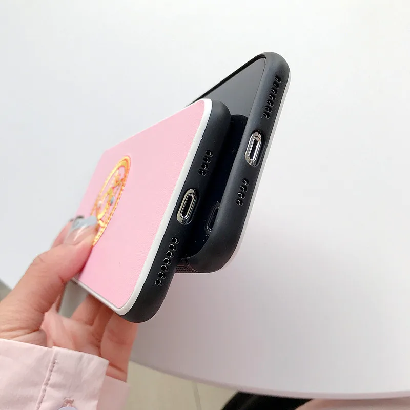 Плюшевый вышитый мультяшный чехол для телефона Сейлор Мун iphone XS Max XR X 8 7 6 Plus милый