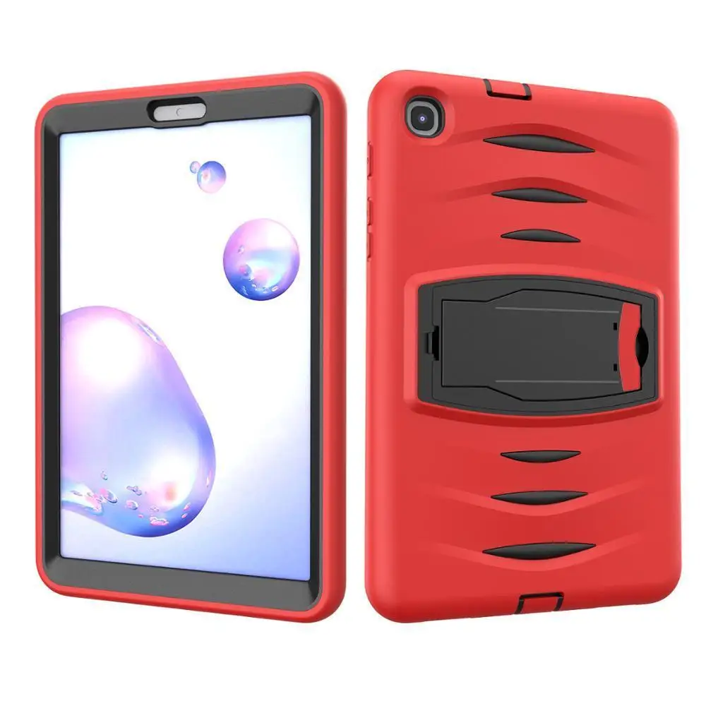

For Samsung Galaxy Tab A 8.4 " T307 2020 Cover Kids Safe Shockproof Heavy Duty Silicone PC Color Ripple Tablet Support Case