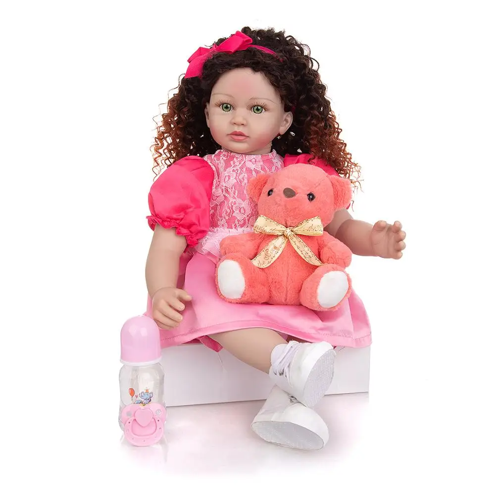 Кукла реборн KEIUMI 60 см с длинными волосами | Игрушки и хобби