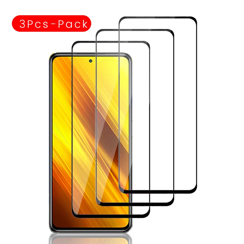

3 шт защита экрана закаленное стекло для xiaomi pocophone poco x3 x 3 nfc pocophonex3 pocox3 2020 6,67 ''защитная пленка
