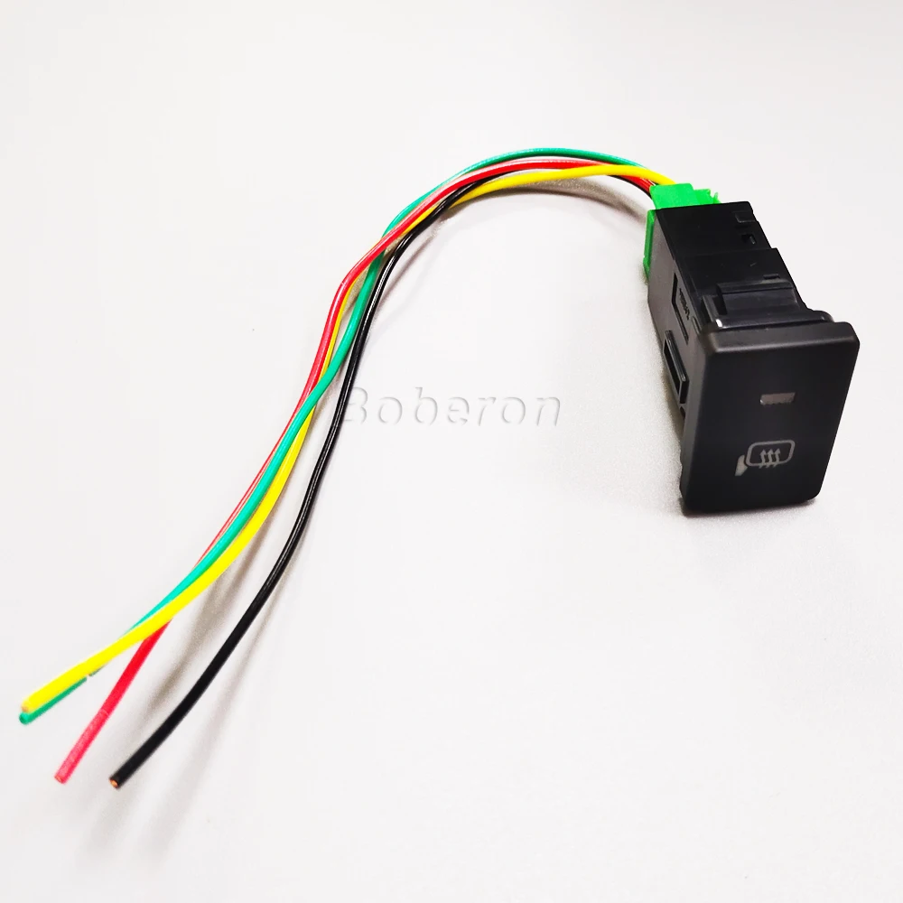 Автомобильный нагревательный переключатель для зеркала заднего вида синего