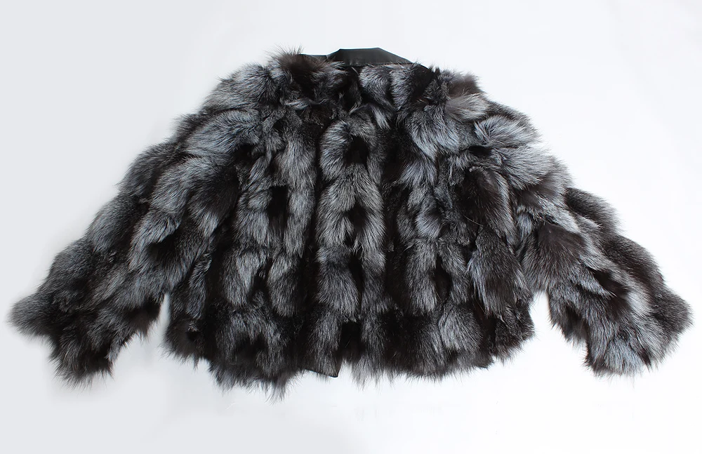 Роскошные российские женские шубы из натурального Меха чернобурки зимнее теплое